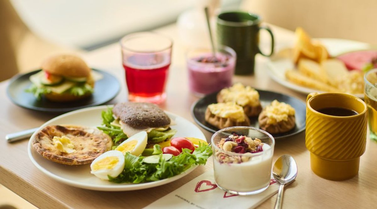 Breakfast selection at Original Sokos Hotel Tripla